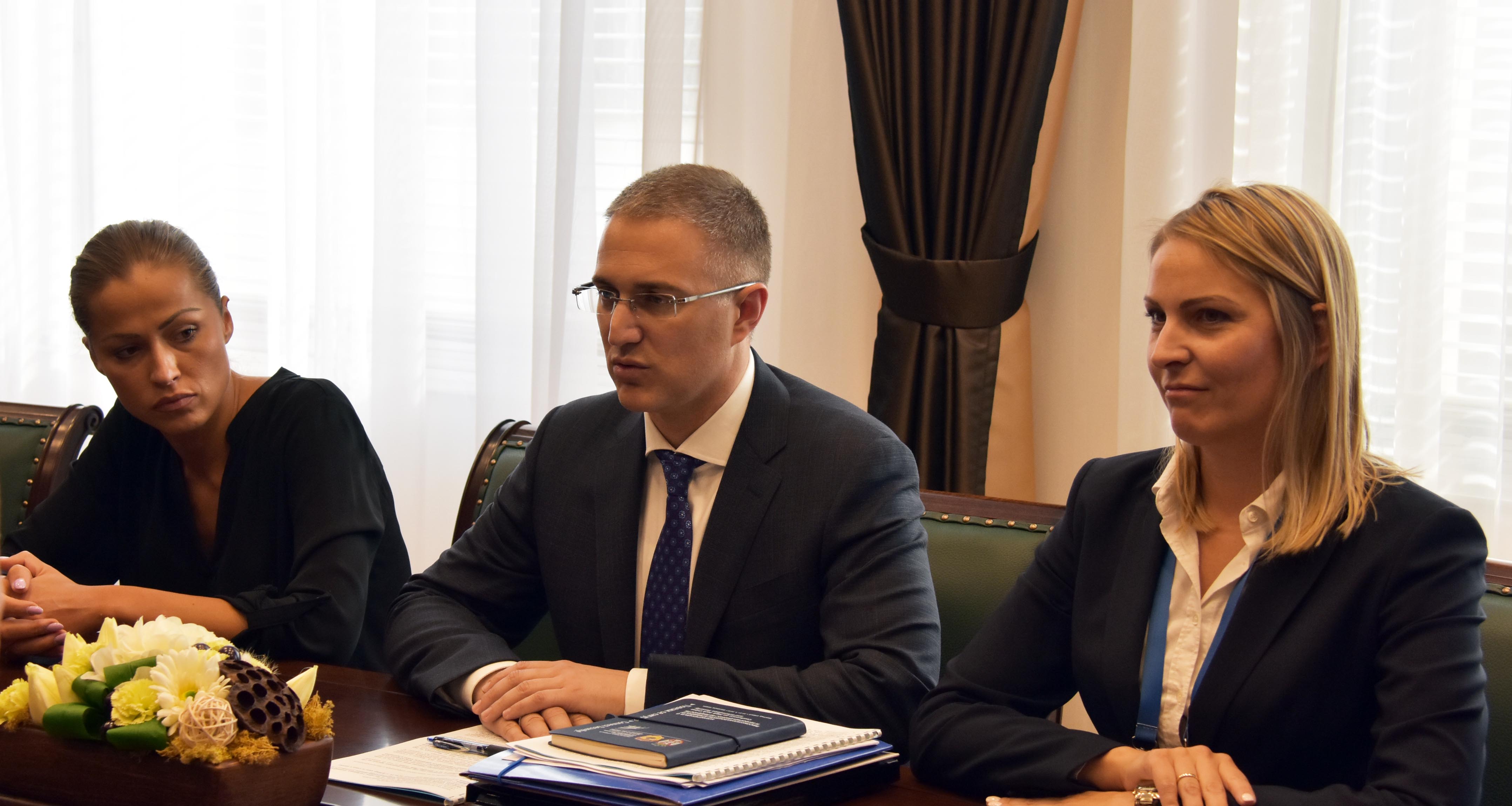 Стефановић и Спасовски о даљем унапређењу сарадње у области борбе против организованог криминала