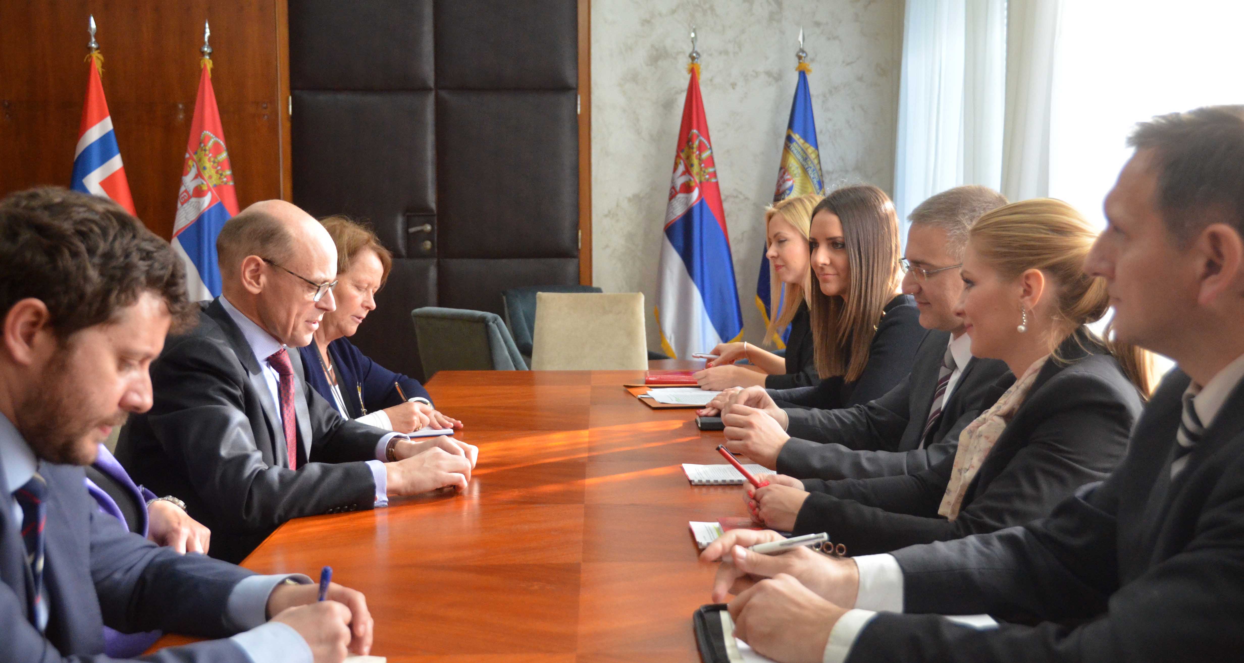 Краљевина Норвешка наставиће да пружа Србији подршку у реформским процесима