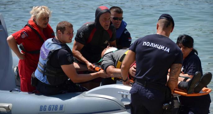 Широм Србије рониоци Жандармерије извели вежбе спасавања на води