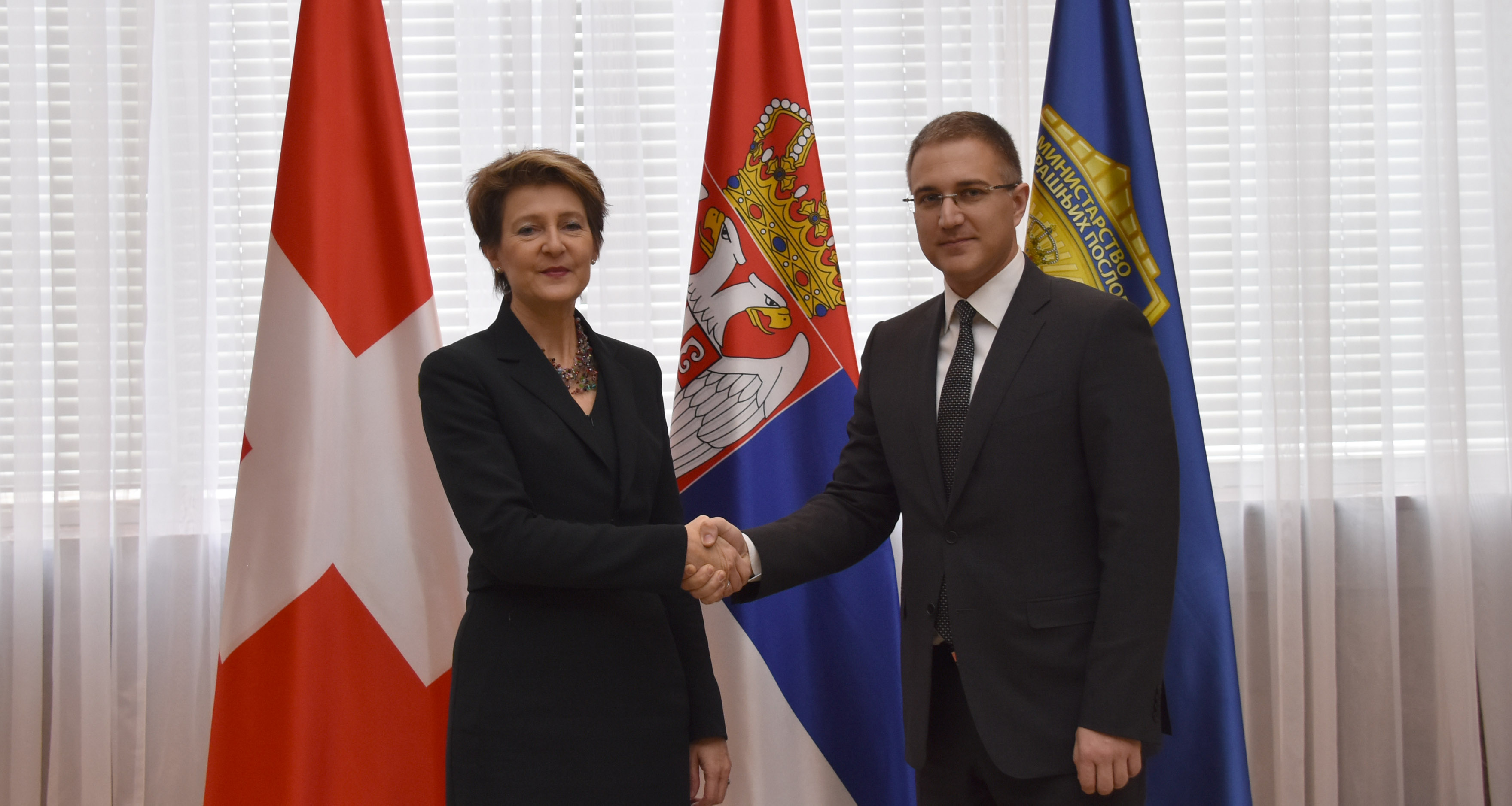 Stefanović se sastao sa  ministrom pravde i unutrašnjih poslova Švajcarske