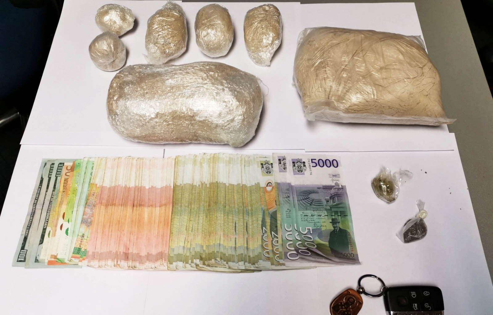 Policija u Beogradu zaplenila oko tri kilograma heroina 