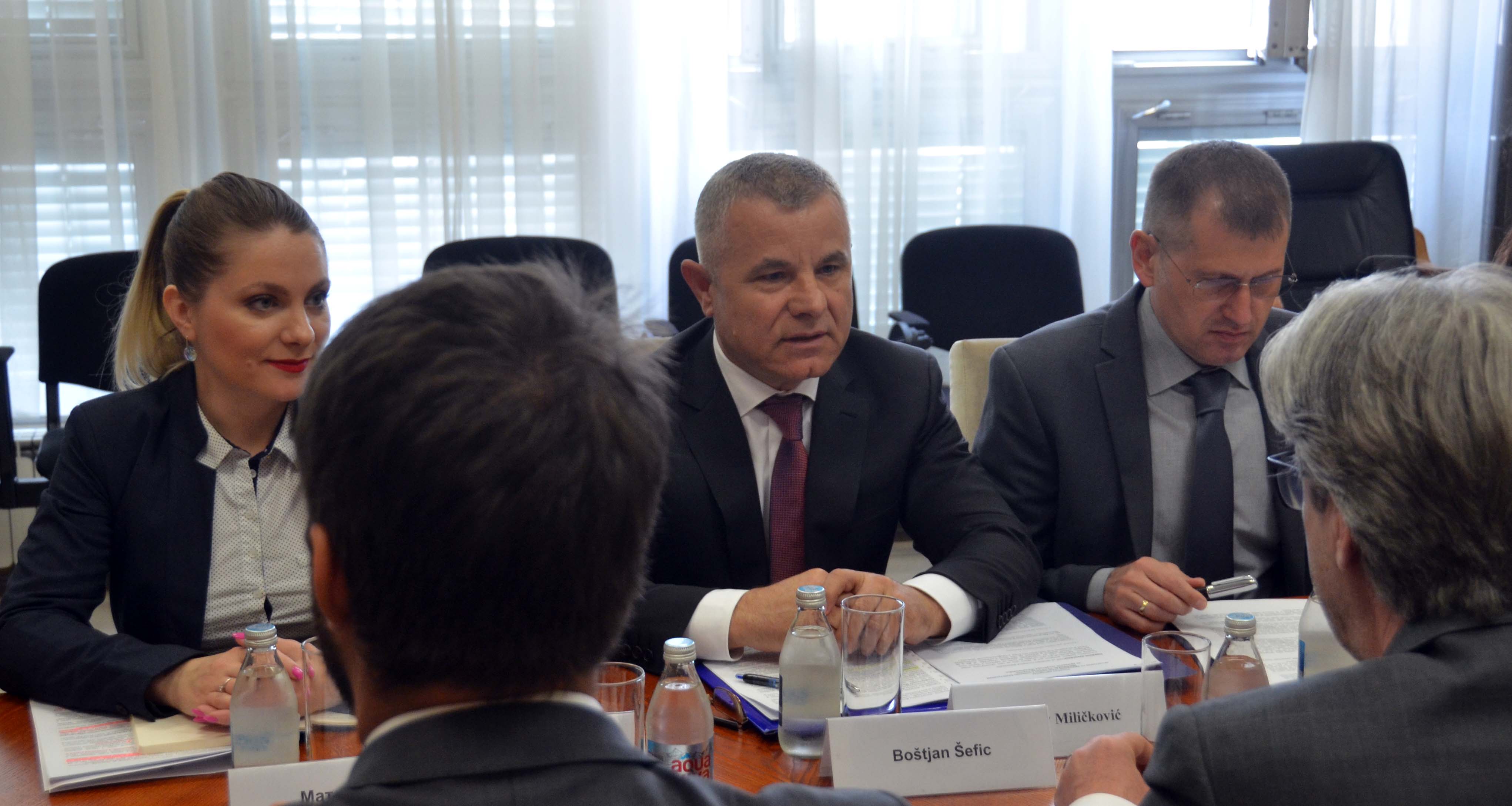 Миличковић и Ребић састали се са државним секретаром МУП-а Словеније Боштјаном Шефицом